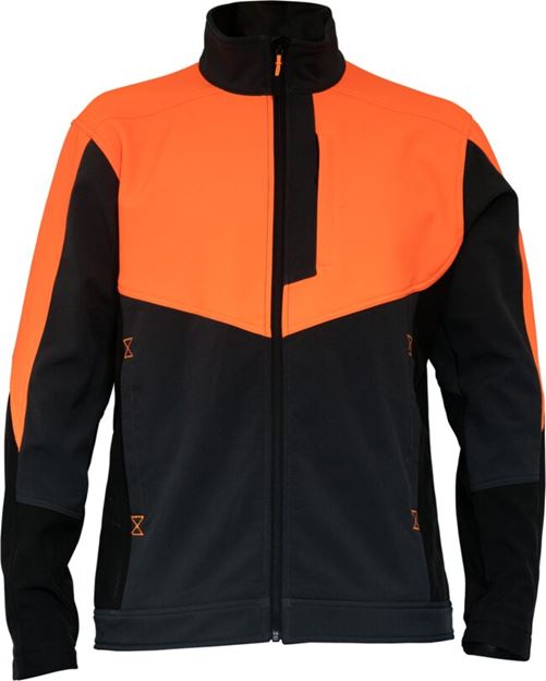 Image sur VESTE SOFTSHELL ODON ORANGE